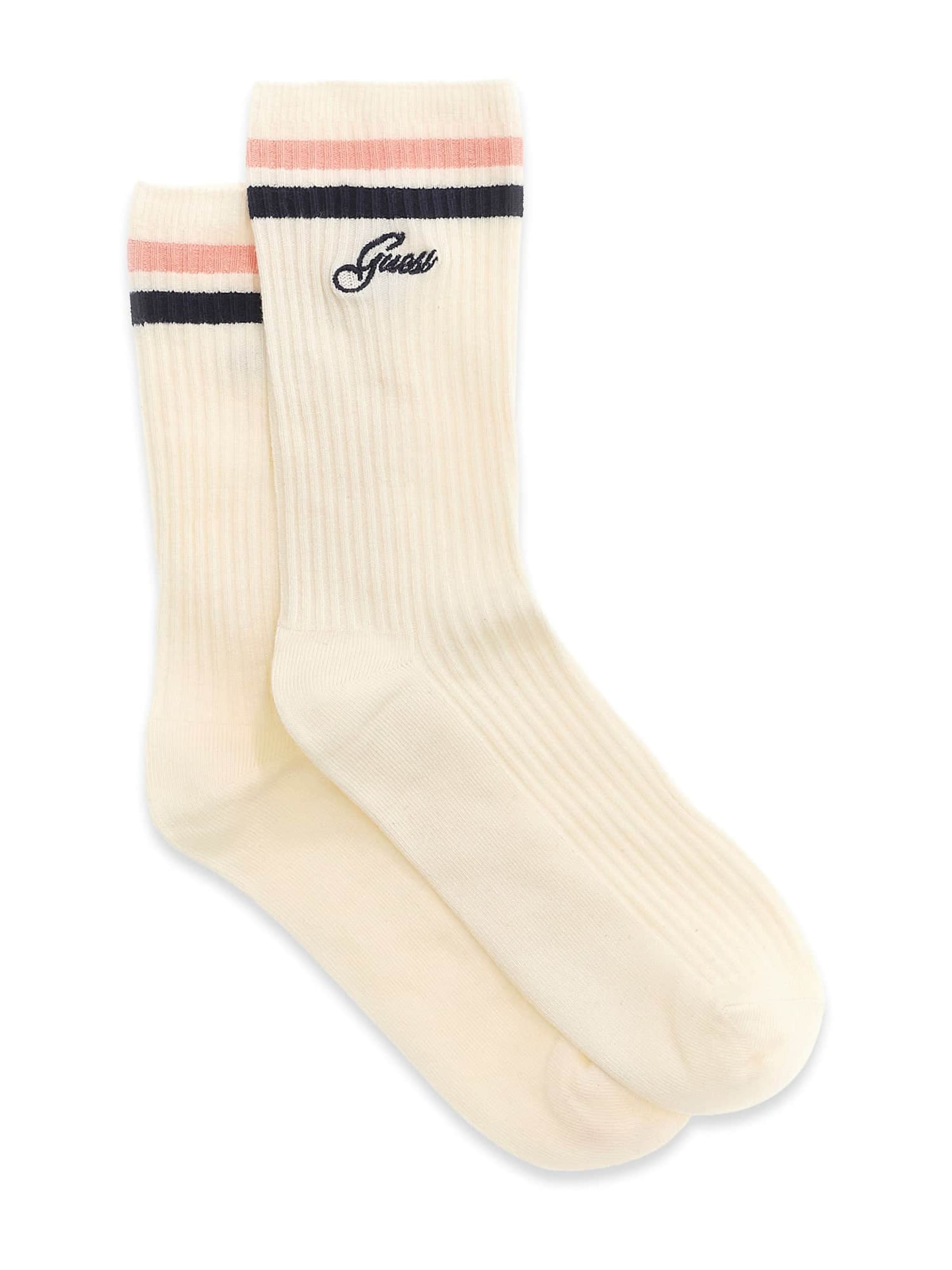 GUESS Socks in Beige: front