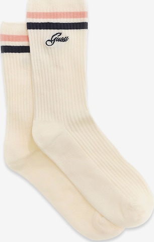 GUESS Socks in Beige: front