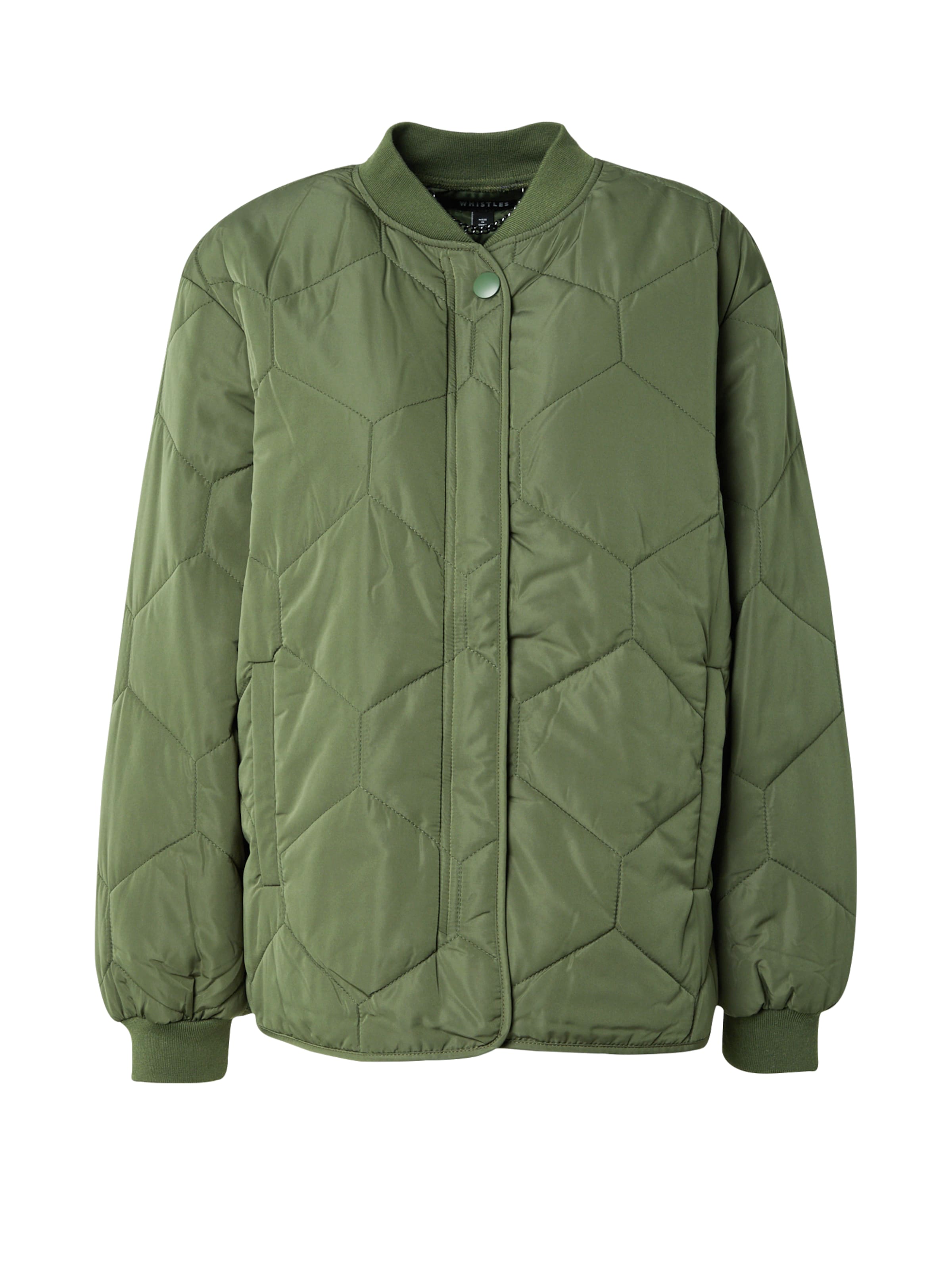 Whistles Between-Season Jacket 'Ida' in Green: front