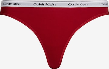 String Calvin Klein Underwear en rouge : devant