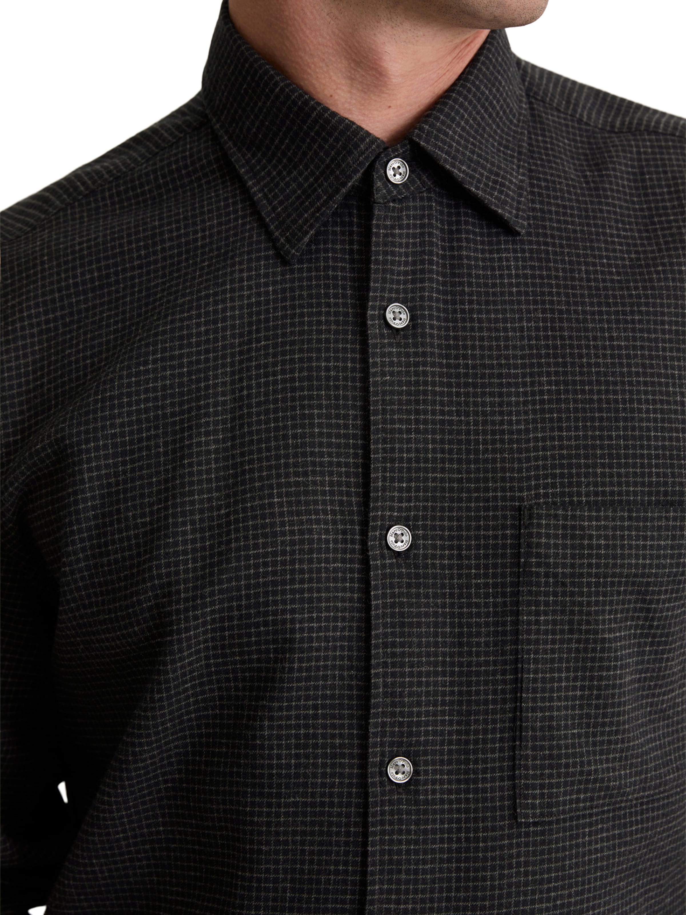 Marc O'Polo Regular fit Overhemd in Zwart