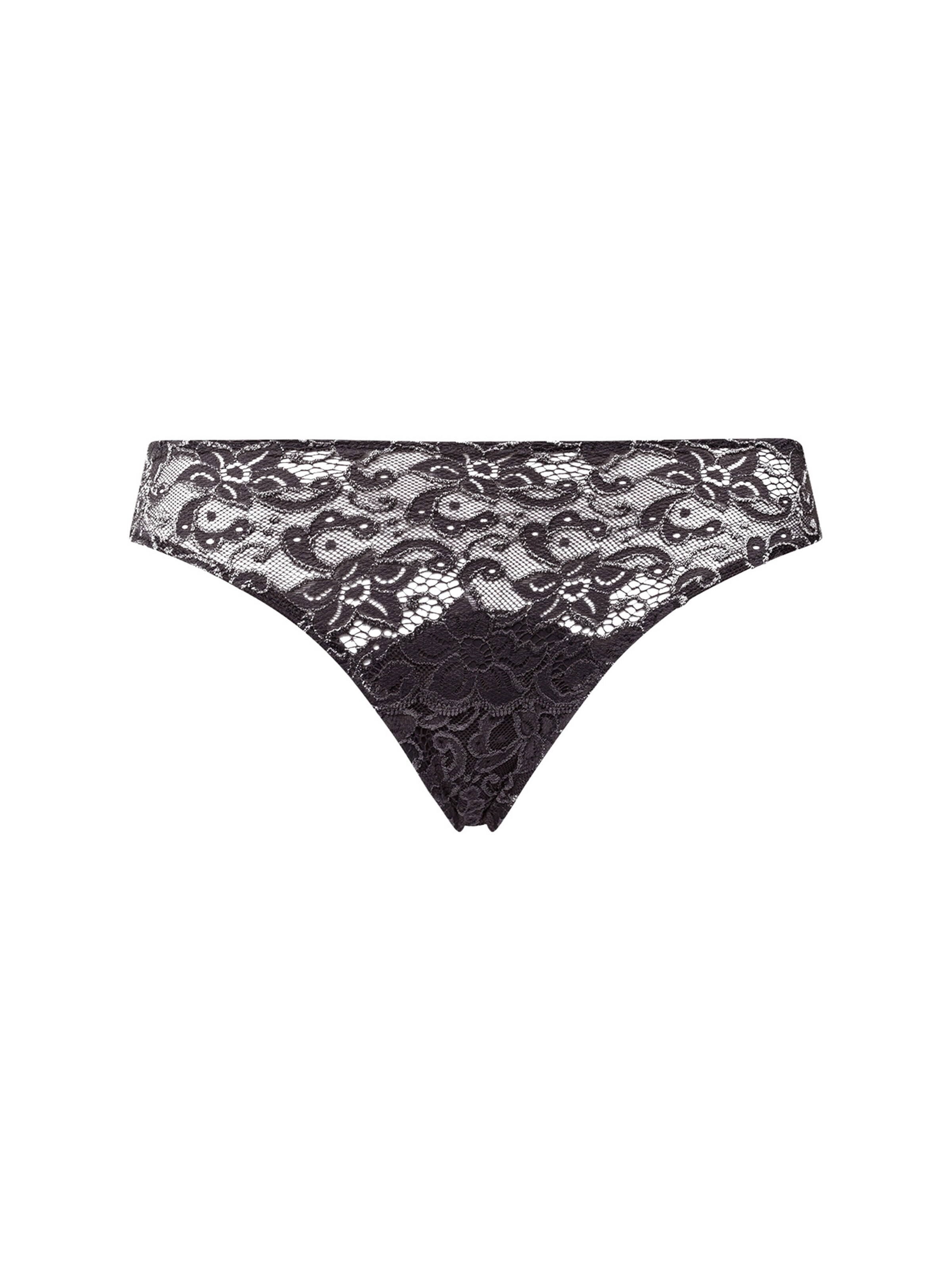 Slip ' Moments ' Hanro en noir : devant