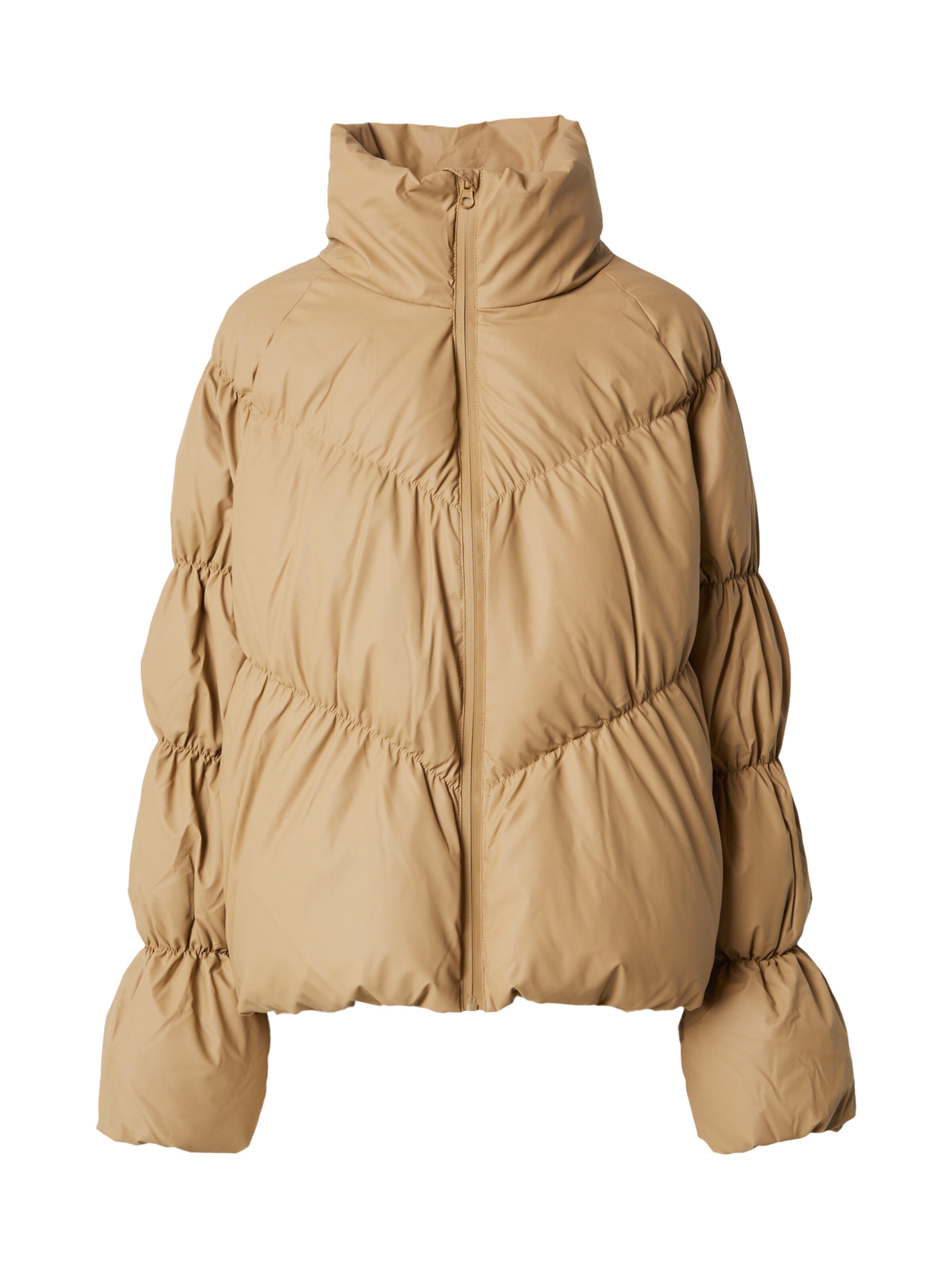 YAS Zimní bunda 'YASNIA' – hnědá: přední strana