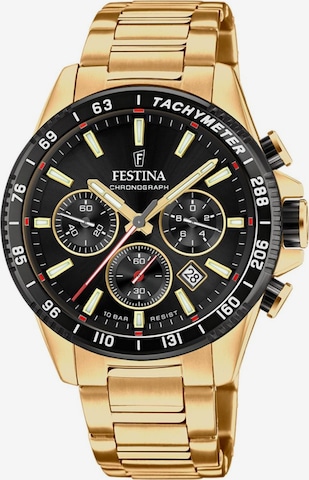 FESTINA Analogové hodinky 'Chronograph Timeless Chronograph' – černá: přední strana