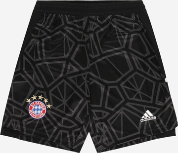 ADIDAS PERFORMANCE Slimfit Sportnadrágok 'Bayern München' - fekete: elől