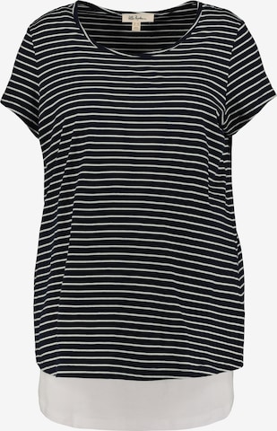 Ulla Popken Ulla Popken Damen große Größen Shirt 794906 in Blau: predná strana