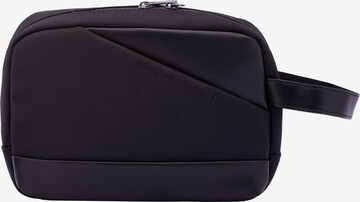 Beauty case 'Pochette Uomo B Cavalli Poliestere Zip Manico Ecopelle' di B. Cavalli in nero: frontale