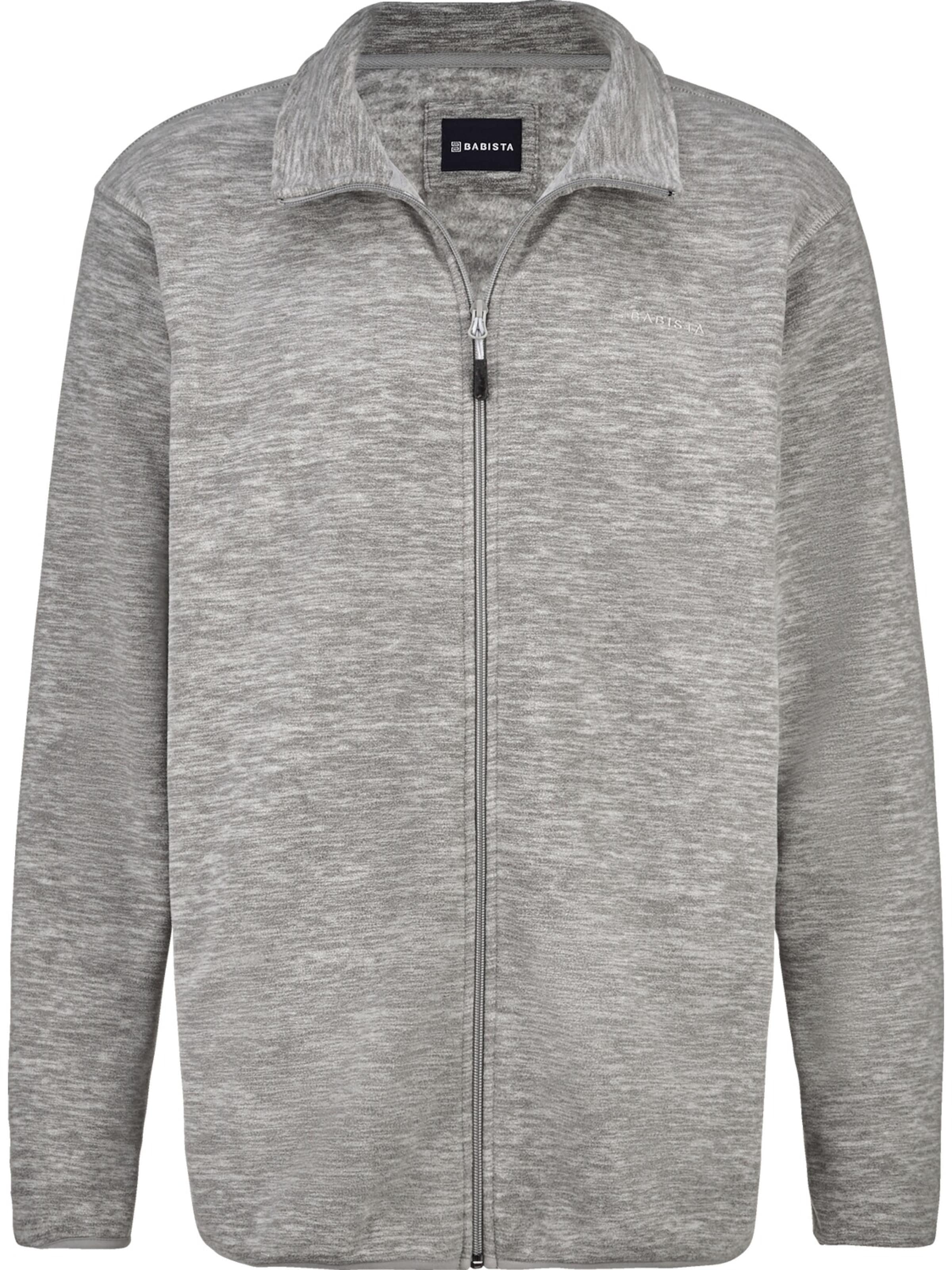 BABISTA Fleece Jacket ' Floreverto ' in Grey: front