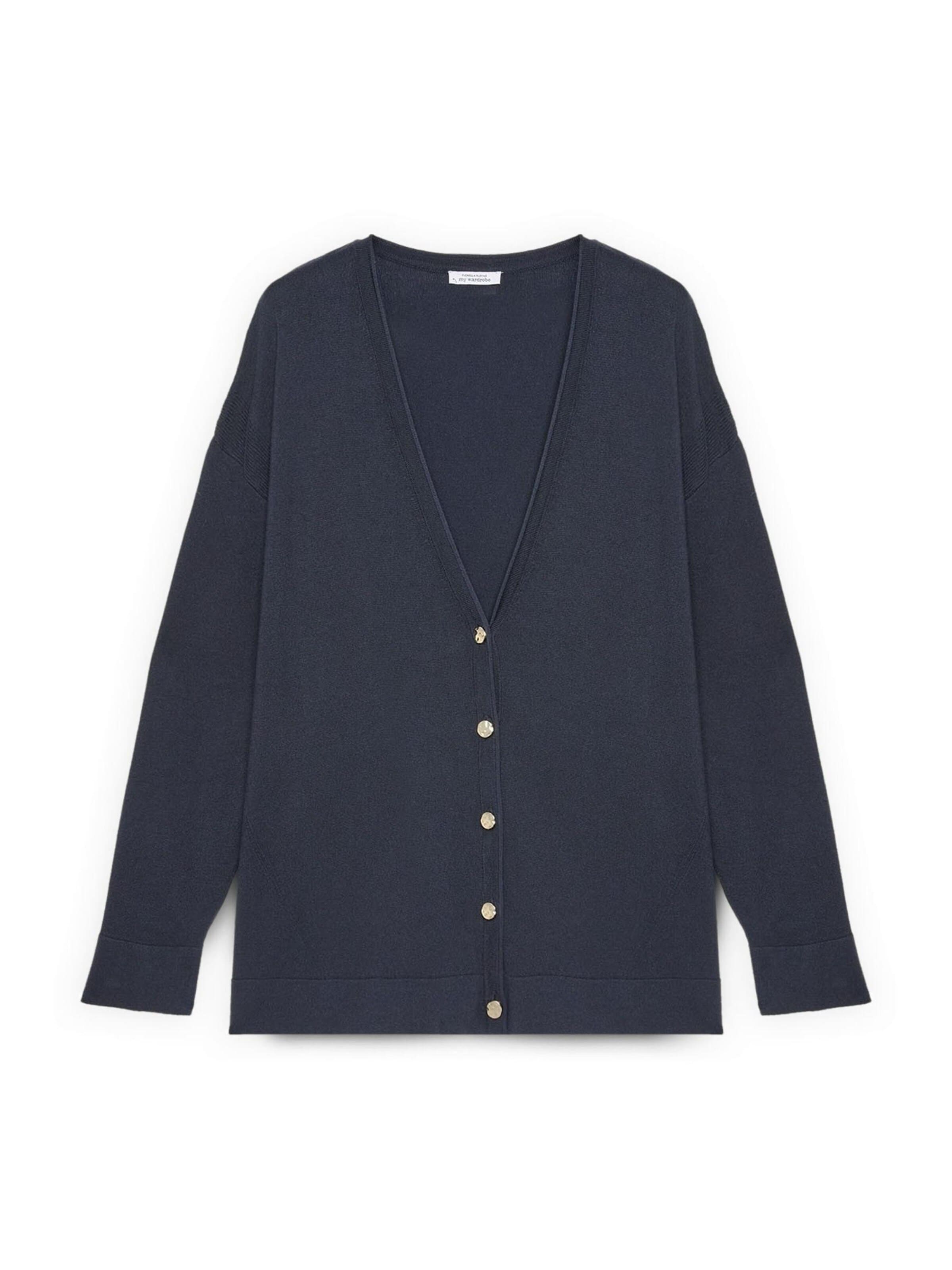 Fiorella Rubino Knit cardigan in Blue: front