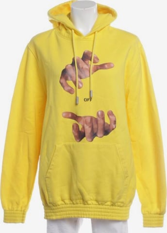 Off-White Sweatshirt & Zip-Up Hoodie in S in Yellow: front