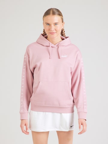 PUMA Αθλητική μπλούζα φούτερ 'ESS' σε ροζ: μπροστά