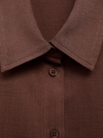 MANGO Blouse 'LINO' in Brown