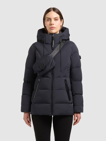 khujo Winterjas 'Rabb2' in Blauw: voorkant