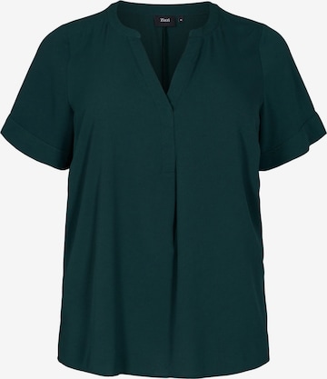 Zizzi Blouse 'Vanni' in Green: front