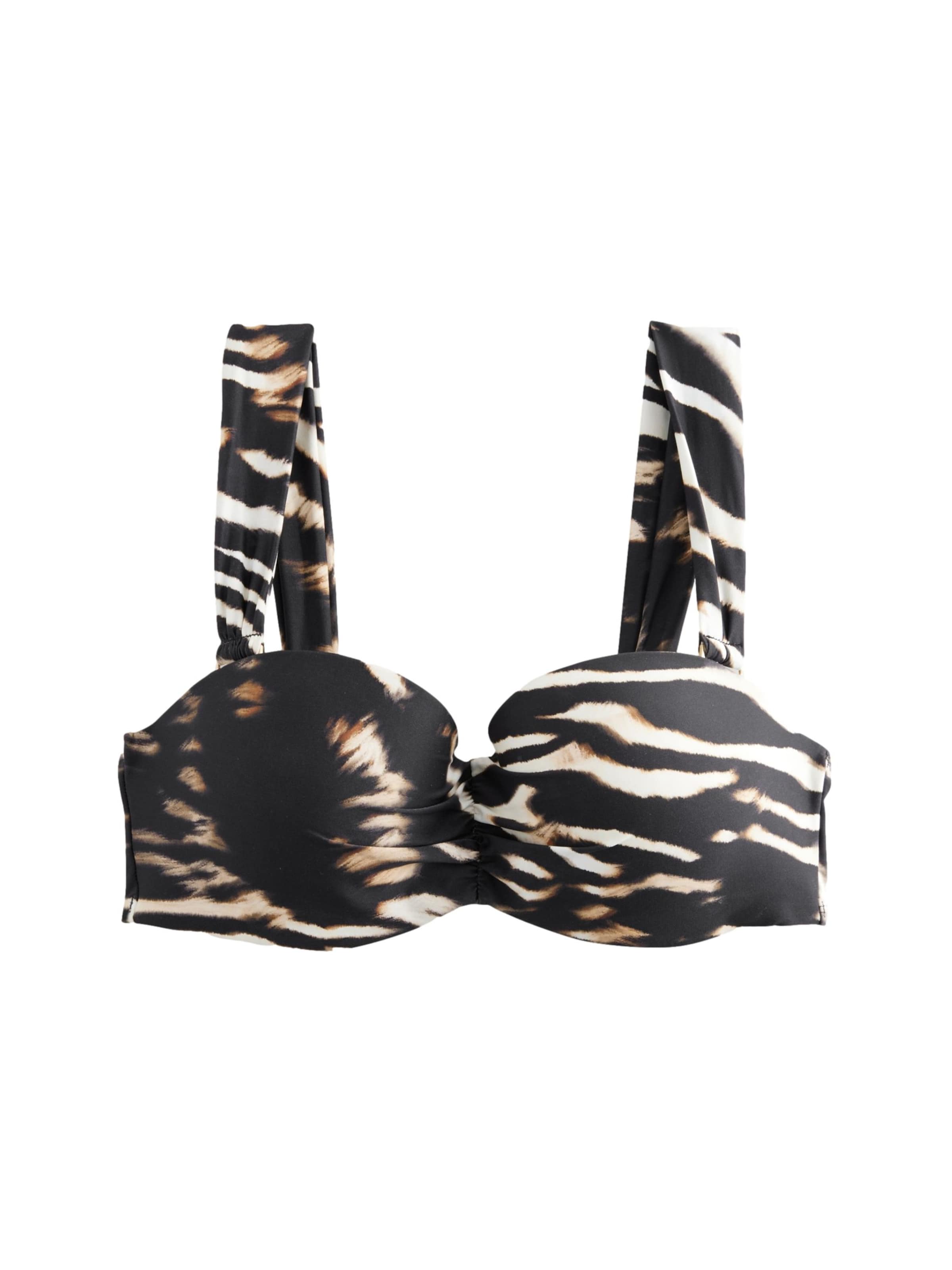 Next Minimizer Bikinitop 'Kew' in Schwarz: Vorderseite