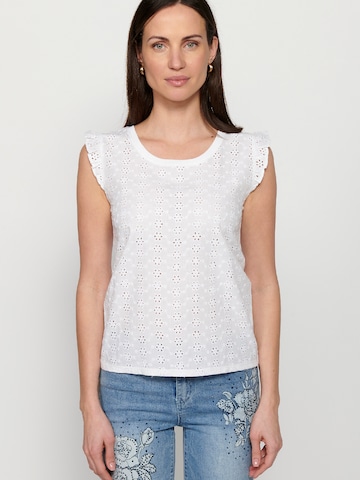 KOROSHI Top in White: front