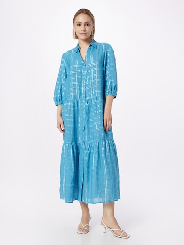 River Island Shirt Dress in Blue: front