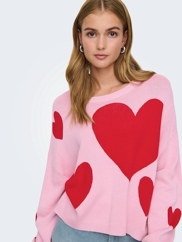 ONLY Pulóver 'ONLMONTANA' - rózsaszín