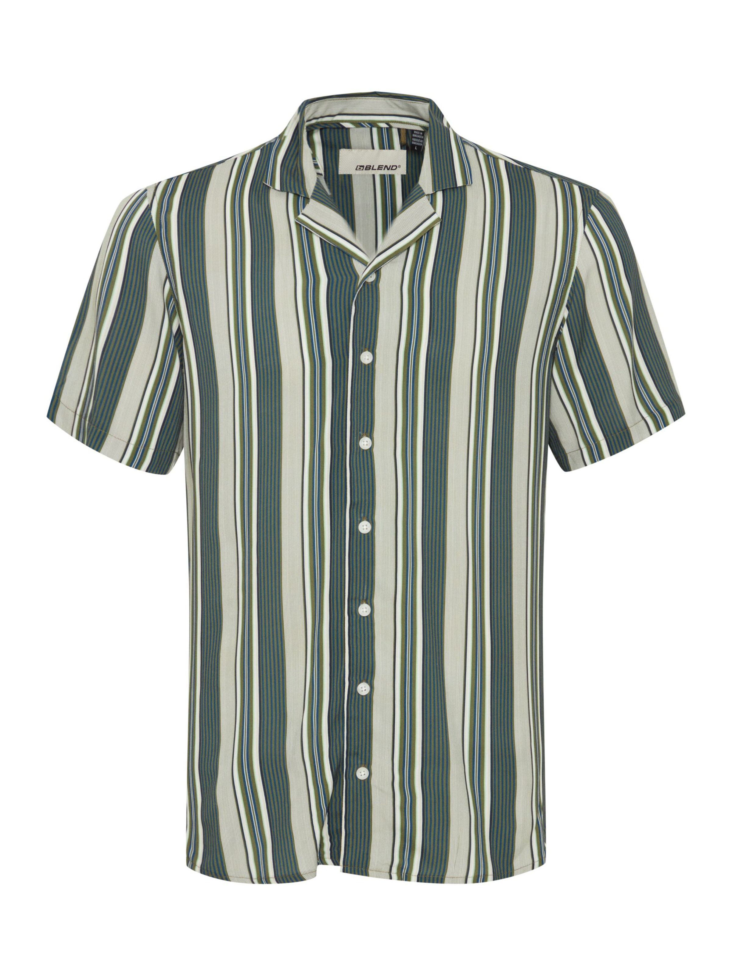 BLEND - Ajuste confortable Camisa en verde: frente