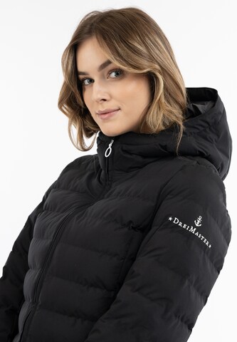 DreiMaster Maritim Winter coat in Black