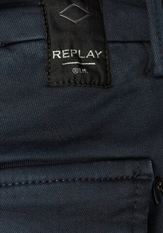 REPLAY Slimfit Cargohose in Grün