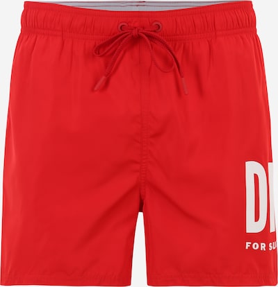 DIESEL Kratke kopalne hlače 'NICO' | rdeča / bela barva, Prikaz izdelka