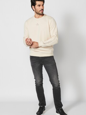 KOROSHI Sweatshirt i beige