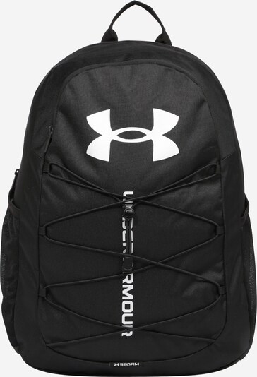UNDER ARMOUR Sports backpack 'Hustle' in Black / White, Item view