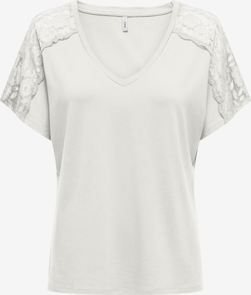 ONLY - Camiseta 'MOSTER' en blanco: frente