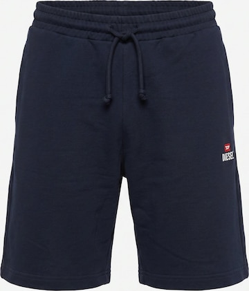 Pantalon de sport 'P-CROW SWEAT SHORTS' DIESEL en bleu : devant
