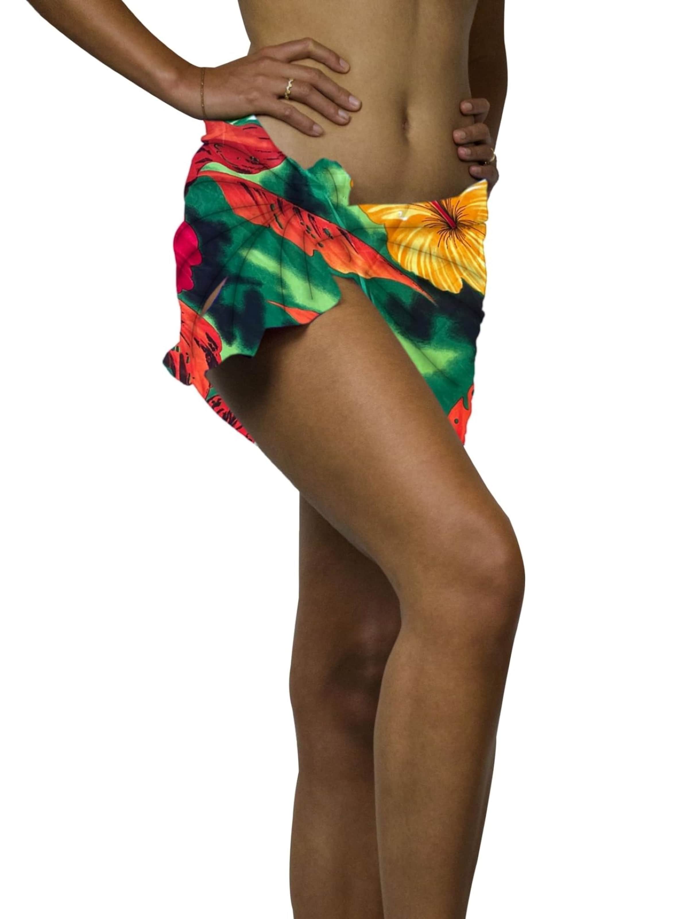 King Kameha Beach Towel 'Big Flower' in Green