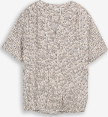 Chemisier TOM TAILOR en beige : devant