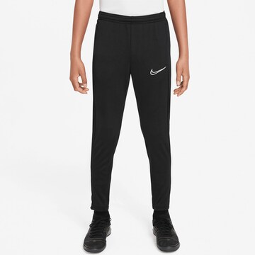 NIKE Regular Workout Pants in Black: front