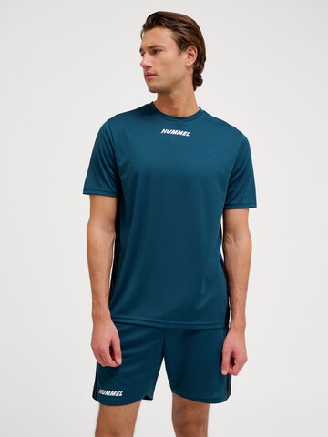 T-Shirt fonctionnel Hummel en bleu : devant