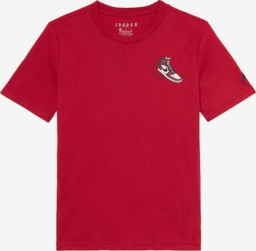 Jordan T-shirt 'AIR HAS LANDED' i röd: framsida