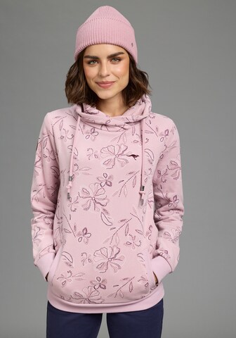 KangaROOS Sweatshirt in Pink: front