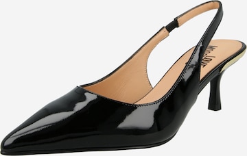 Love MoschinoCipele s potpeticom i otvorenom petom - crna boja: prednji dio