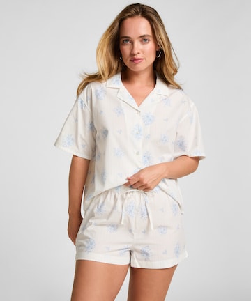 Hunkemöller Slaapshirt in Wit: voorkant