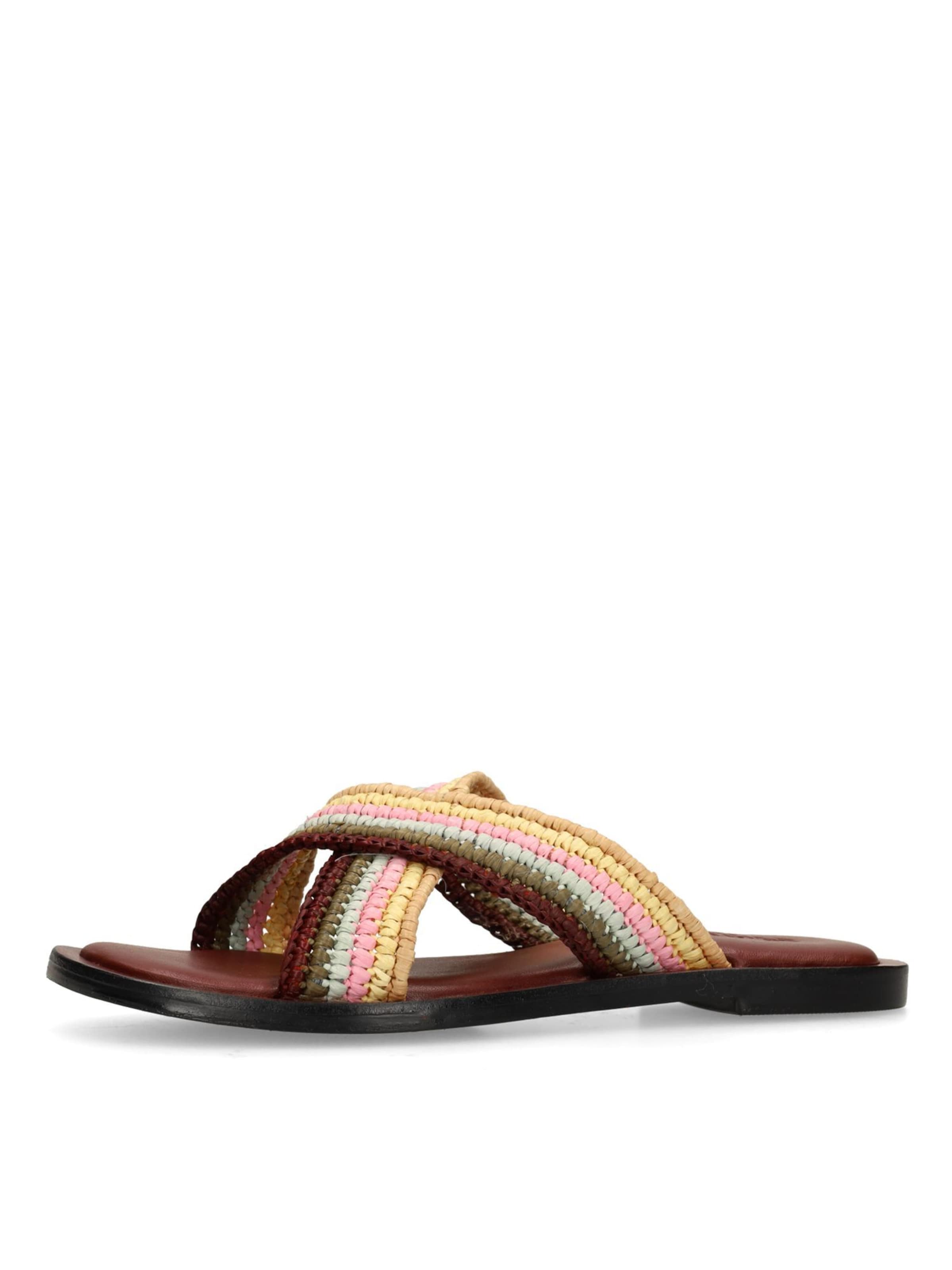 SACHA Mule en 36 en marron / mélange de couleurs, Vue avec produit