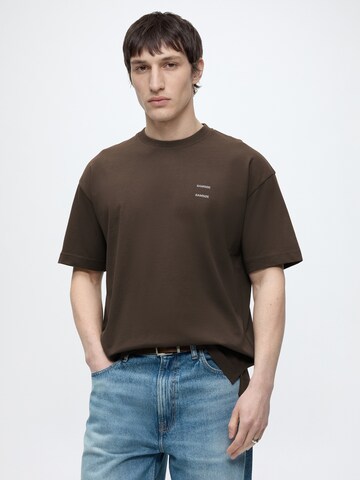 Samsøe Samsøe T-Shirt 'JOEL' in Braun