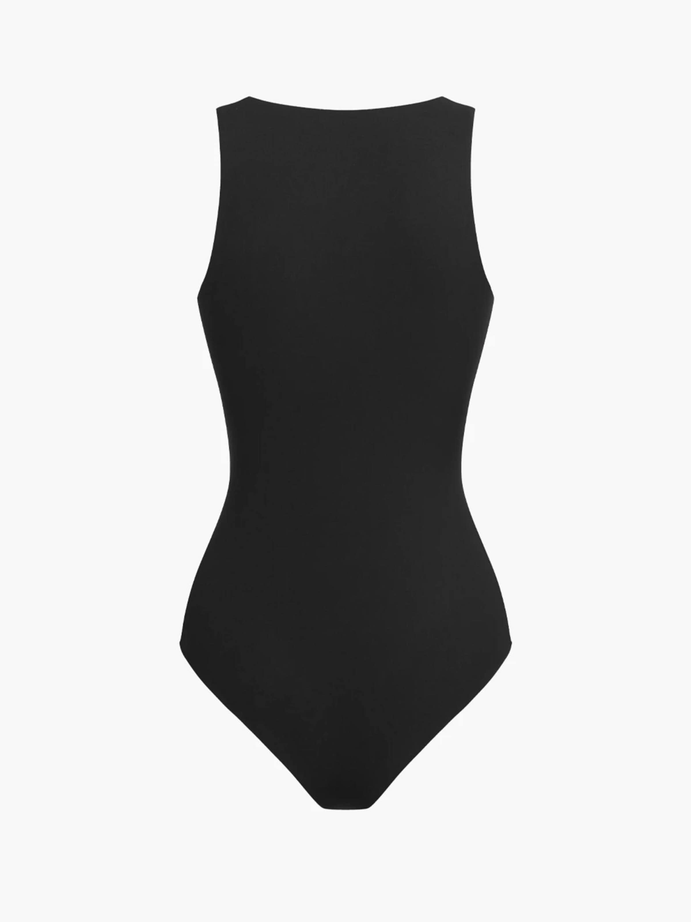 cfab (formerly creamy fabrics) Shapingbody 'Crew Neck Bodysuit String' in Zwart