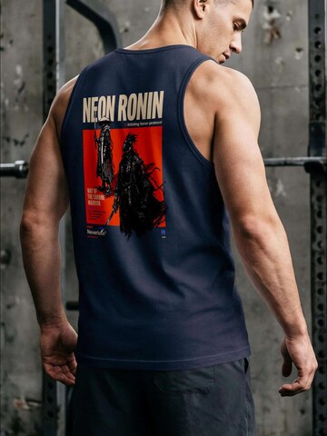 Neverless Shirt 'Neon Ronin' in Blue