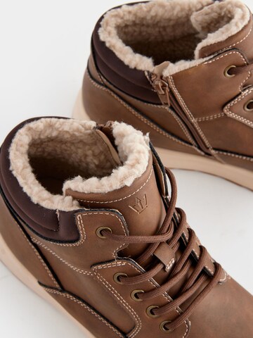 Next Lace-Up Boots in Brown