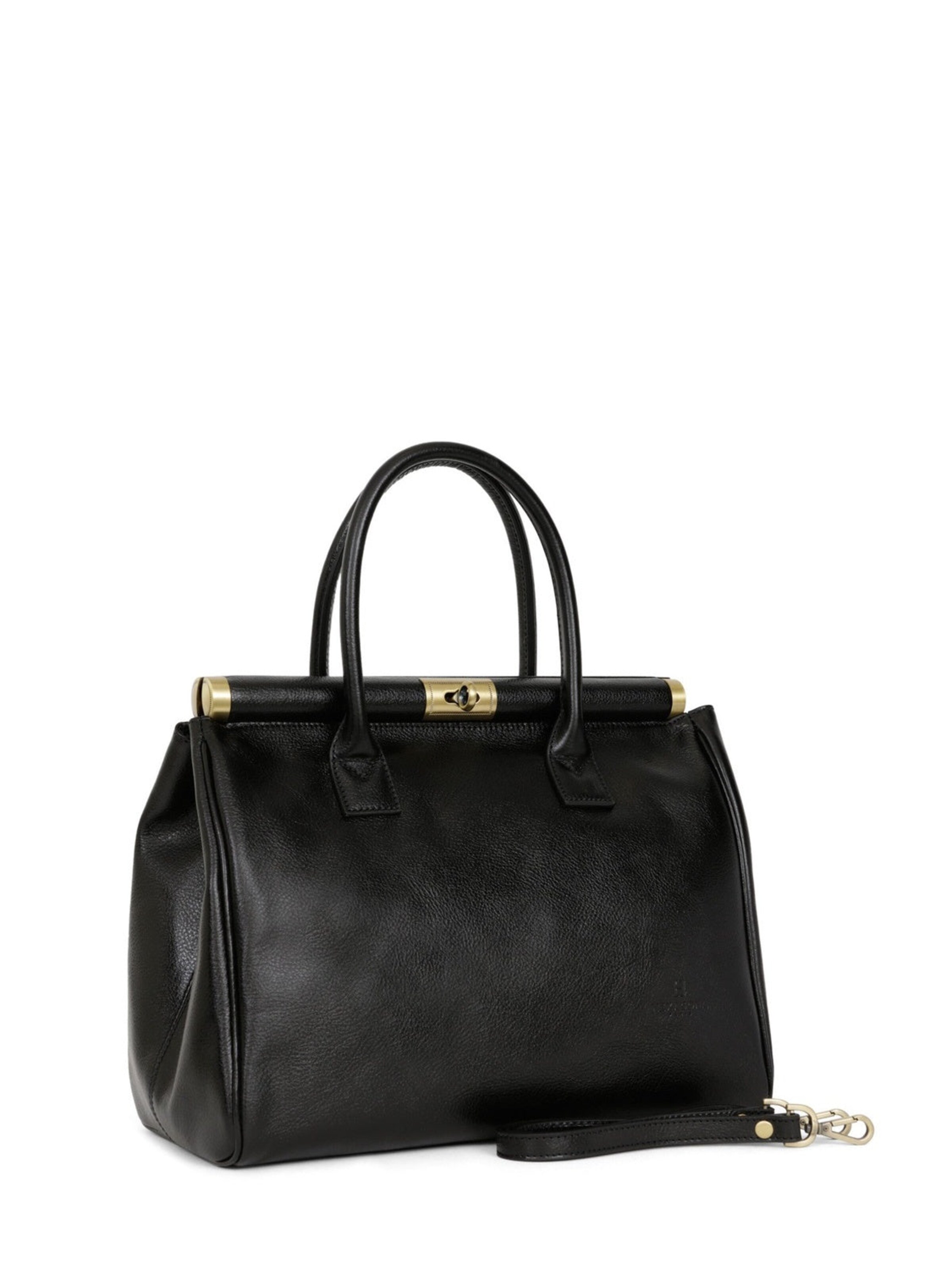 Hexagona Handtasche 'République'‌‌‌‌‌‌‌‌‌ in Schwarz