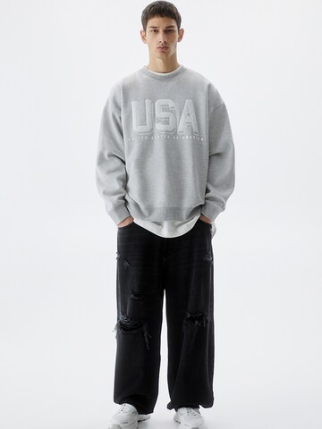 Pull&Bear Sweatshirt in Grau