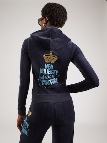 Juicy Couture Tepláková bunda 'HER MAJESTY ROBYN' - Modrá: predná strana