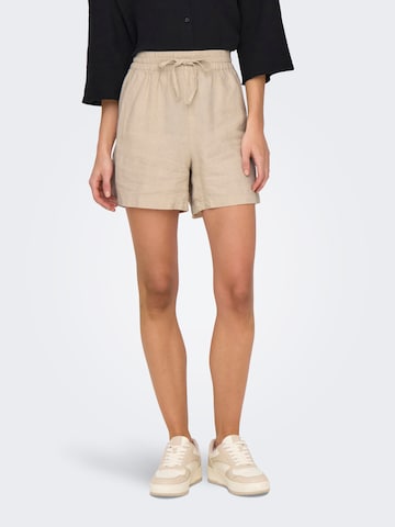 JDY Loose fit Trousers 'JDYSAY' in Beige: front