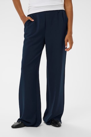 Wide Leg Pantalon 'KABeatrice' Kaffe en bleu : devant