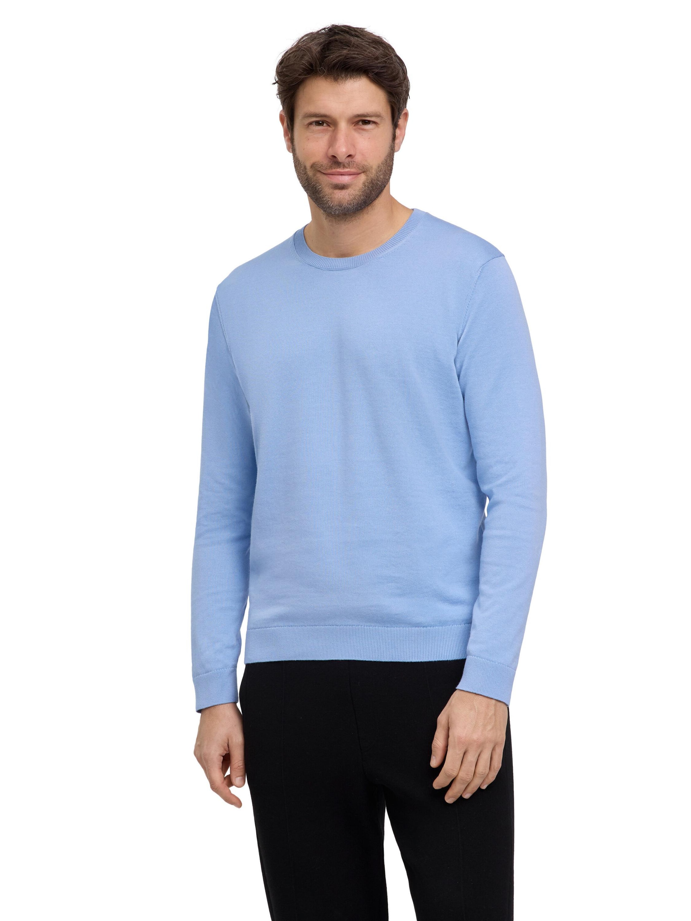 FALKE Pullover 'Pure Cotton'‌‌‌‌‌‌‌‌‌ in Blau: Vorderseite