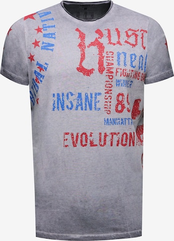Rusty Neal Shirt in Grijs: voorkant